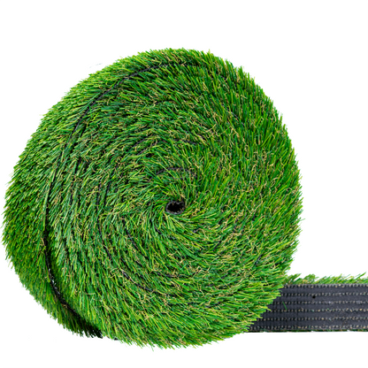 Nova Artificial Grass Strip 2'' x 25ft for Indoor/Outdoor Use-Realistic, 1" Thick Synthetic Turf for DIYers and Professionals, Pre-Cut Roll for Easy Installation and Creative Designs